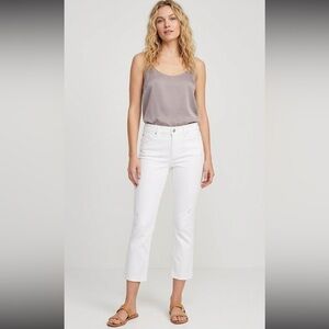 Ann Taylor Women's Flare White Jeans